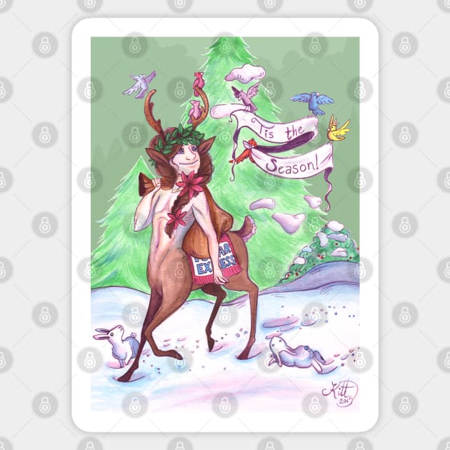 Tis the Season: Polar Express Centaur Card Sticker by SimplyKitt